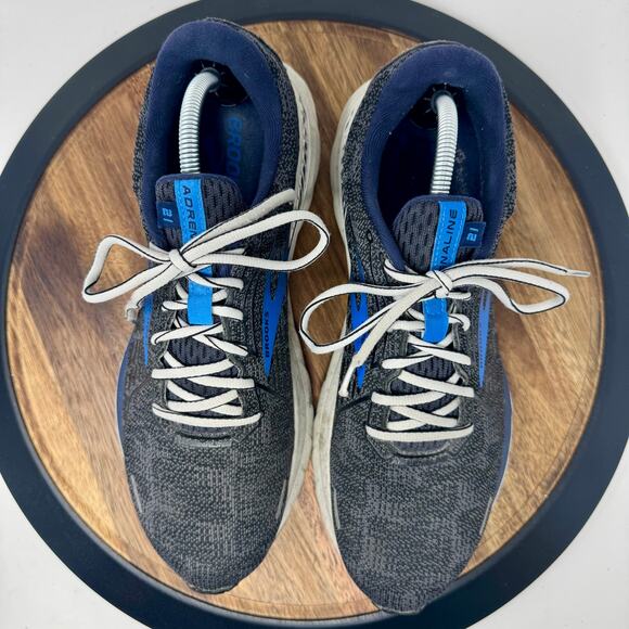 Brooks Adrenaline 21 110491D402 Grey/Blue Men's Size 11D - Picture 7 of 8